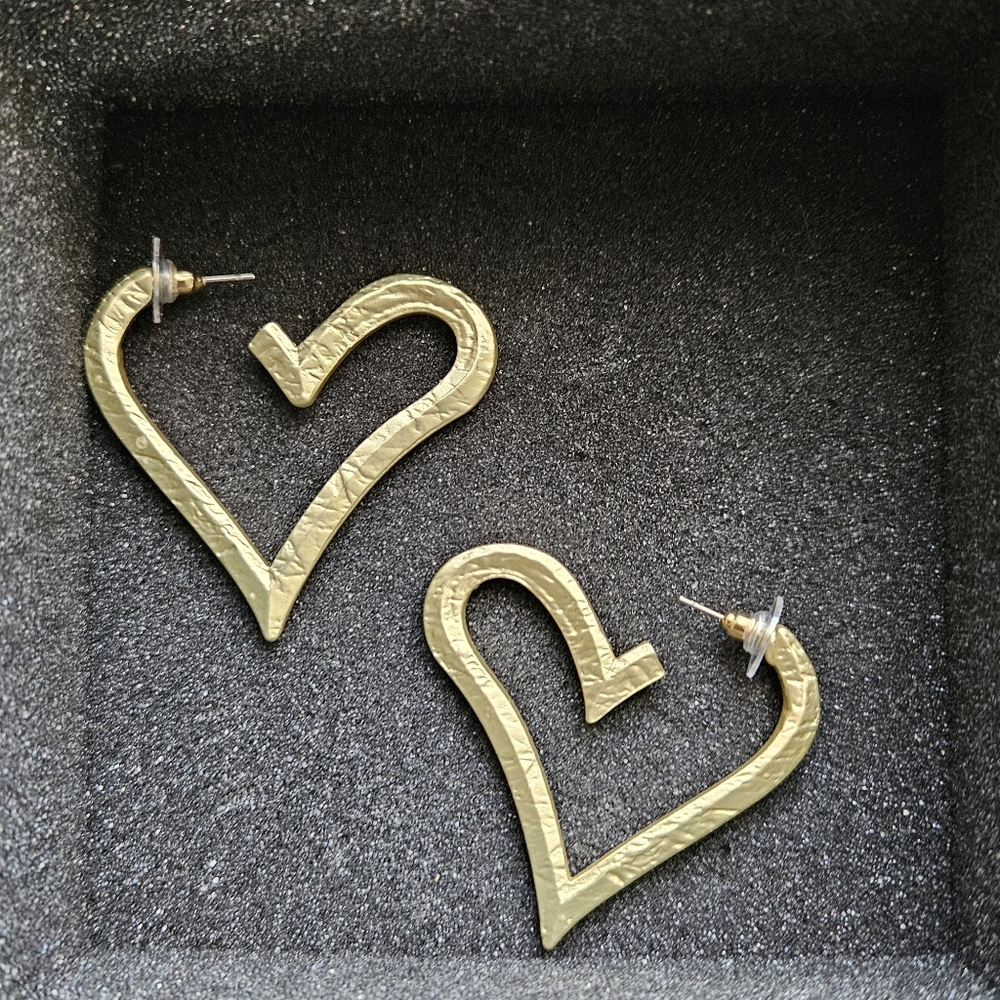 Fairydust Heart Hoops soft gold ( never worn)